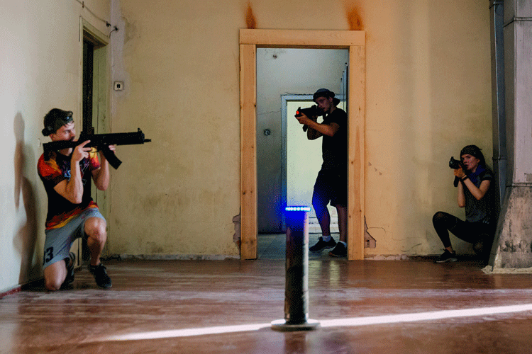 laser tag laukums